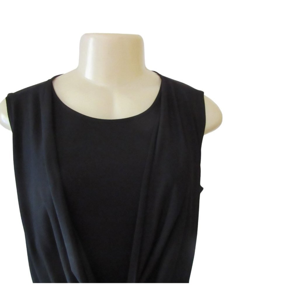 Vintage Calvin Klein Knee Length Black Dress in Size 8 - Picture 4 of 7